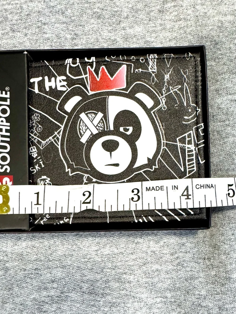 South Pole Black 'Legend' Graphic Wallet